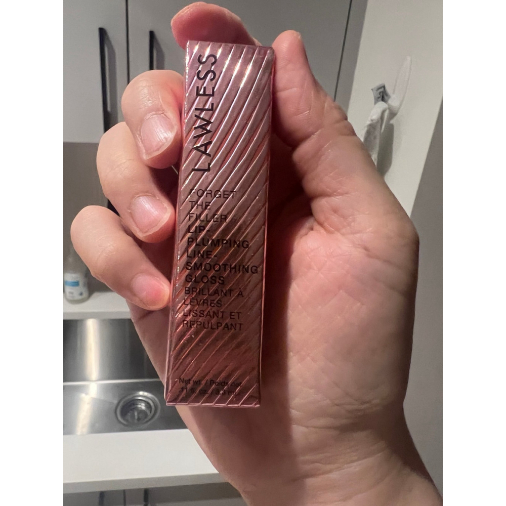 LAWLESS Forget the Filler Lip Plumping Gloss ROSY OUTLOOK 3.3mL/0.11oz New